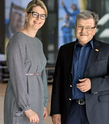 Geteilte Führung: Dr. Julia Schüller und Dr. Peter Bassler von BASF