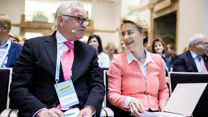 Sven Hagströmer, Gründer der Allbright-Stiftung, und Dr. Ursula von der Leyen
