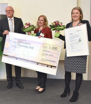 Für herausragendes Engagement für die #Chancengleichheit von Frauen und Männern wurden die Leiterin Personalentwicklung Luise Schneider mit dem 2019 erstmalig verliehenen Fraunhofer-Preis »BestChance« ausgezeichnet.