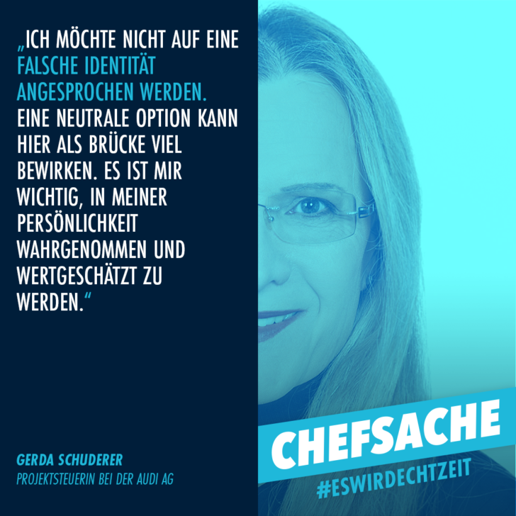 Gerda Schuderer, Projektsteuerin bei der Audi AG